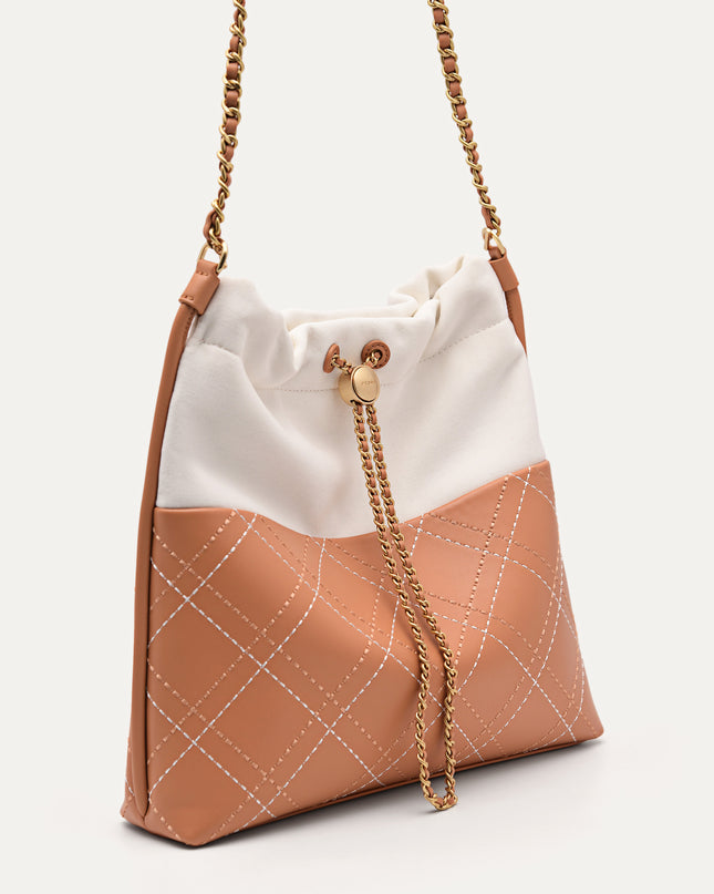 Cala Quilted Drawstring Tote