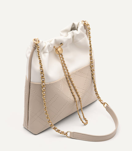 Cala Quilted Drawstring Tote