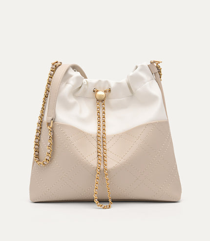 Cala Quilted Drawstring Tote