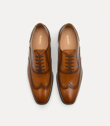 Baker Leather Oxford Shoes - Camel