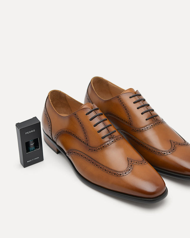 Baker Leather Oxford Shoes - Camel