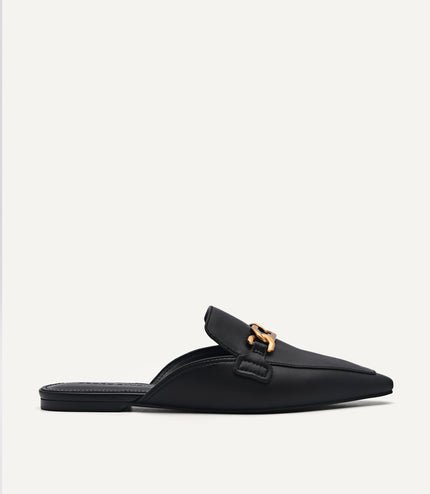 PEDRO Studio Leather Edie Flats - Black