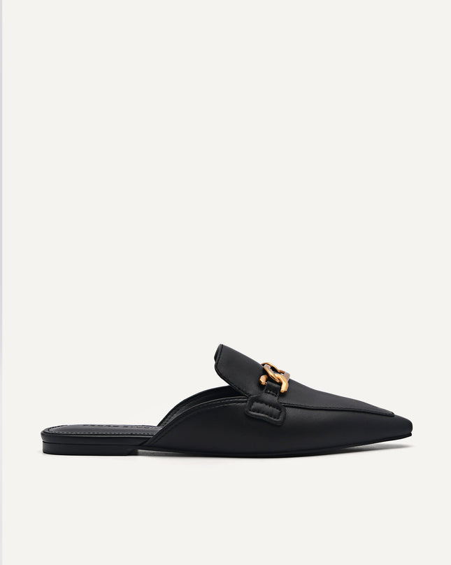 PEDRO Studio Leather Edie Flats - Black
