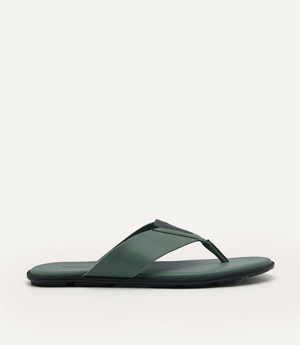 Synthetic Leather Thong Sandals