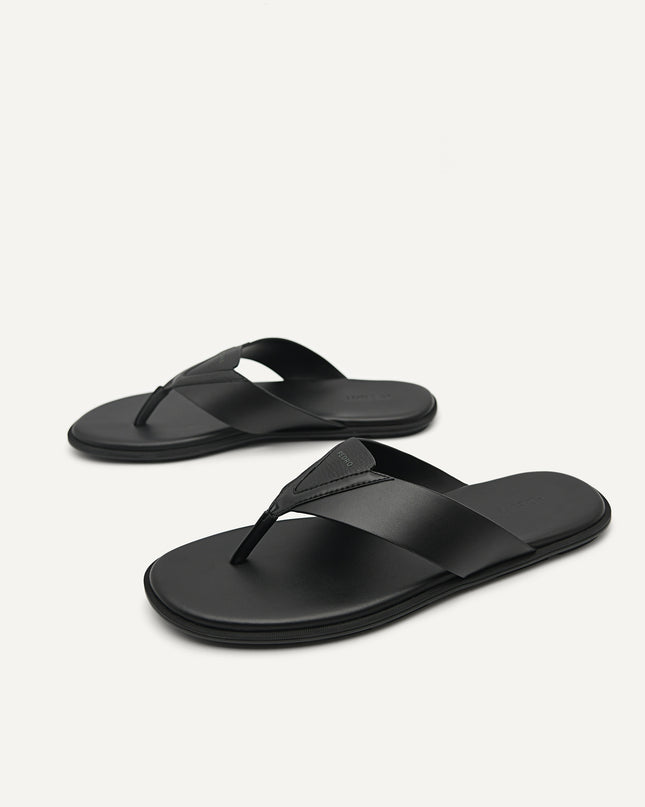 Synthetic Leather Thong Sandals