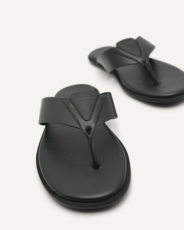 Synthetic Leather Thong Sandals