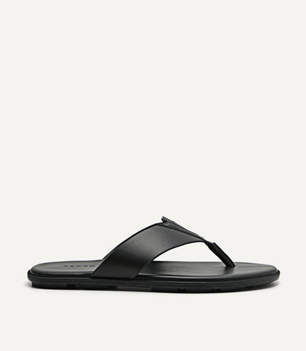 Synthetic Leather Thong Sandals