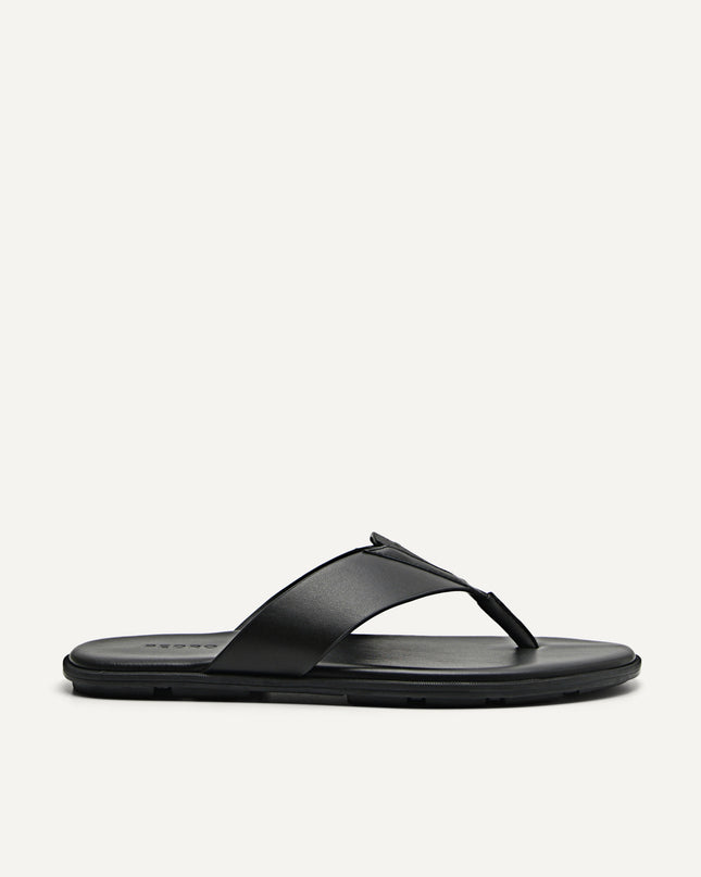 Synthetic Leather Thong Sandals