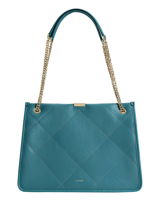 Leather Qulited Tote