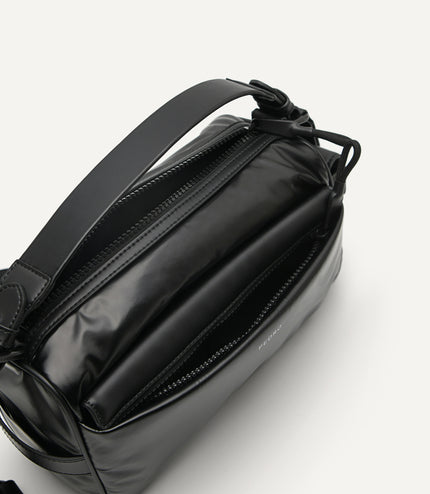 Plush Nylon Sling Bag