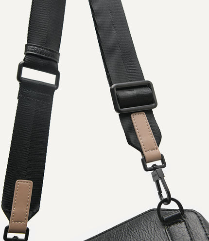 Synthetic Leather Baguette Sling Bag
