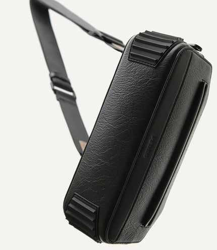 Synthetic Leather Baguette Sling Bag