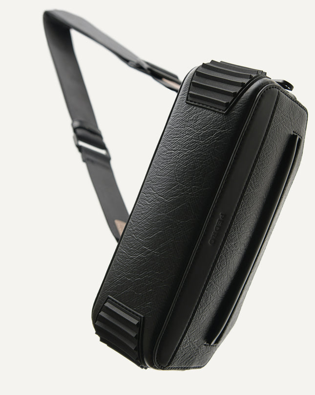 Synthetic Leather Baguette Sling Bag