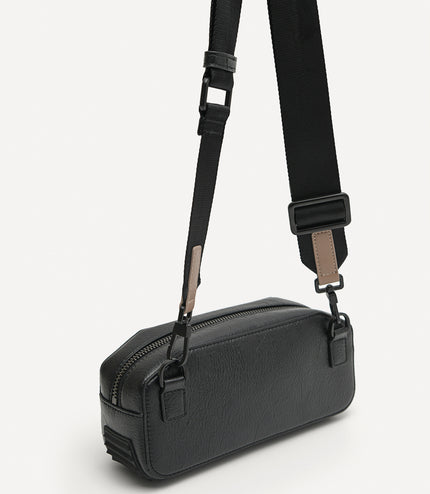 Synthetic Leather Baguette Sling Bag