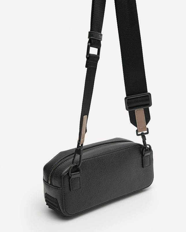 Synthetic Leather Baguette Sling Bag