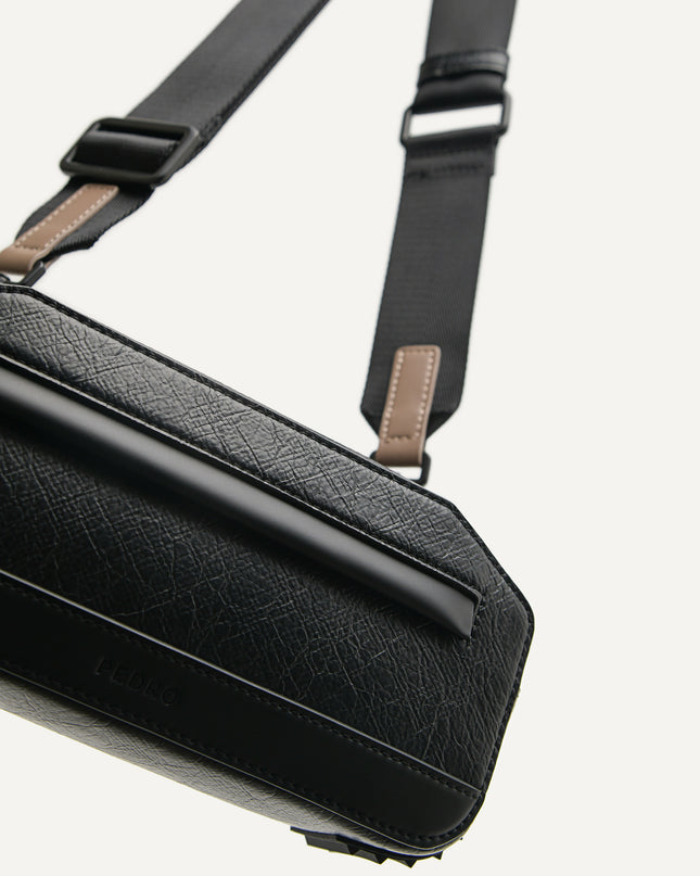 Synthetic Leather Baguette Sling Bag
