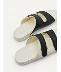 Rubber Double-strap Walking Sandals