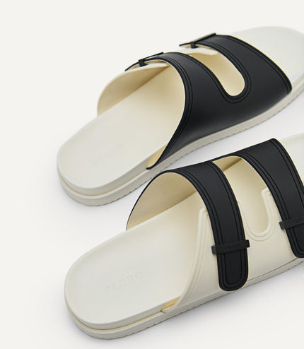 Rubber Double-strap Walking Sandals