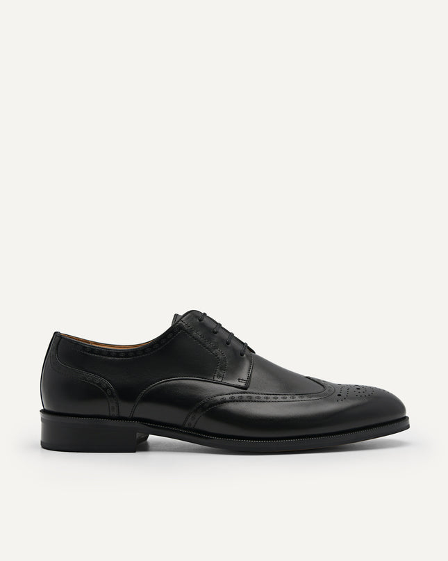 Leather Brougue Derby Shoes