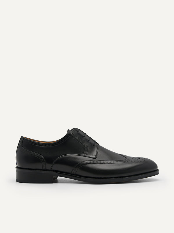 Leather Brougue Derby Shoes