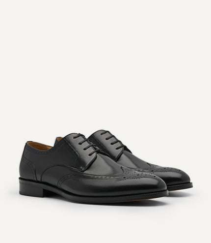 Leather Brougue Derby Shoes