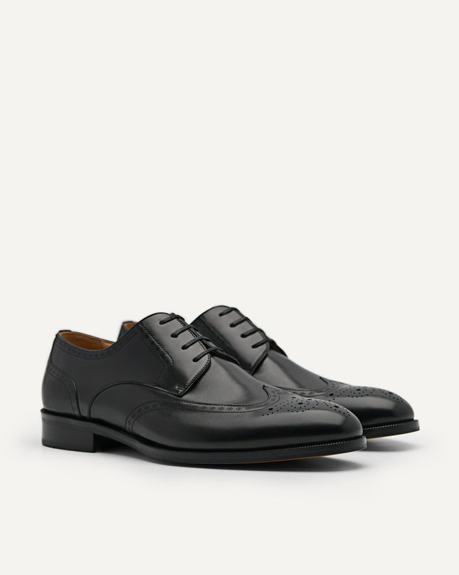 Leather Brougue Derby Shoes