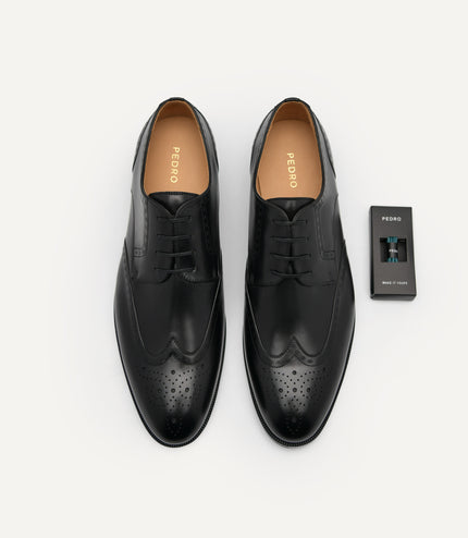 Leather Brougue Derby Shoes