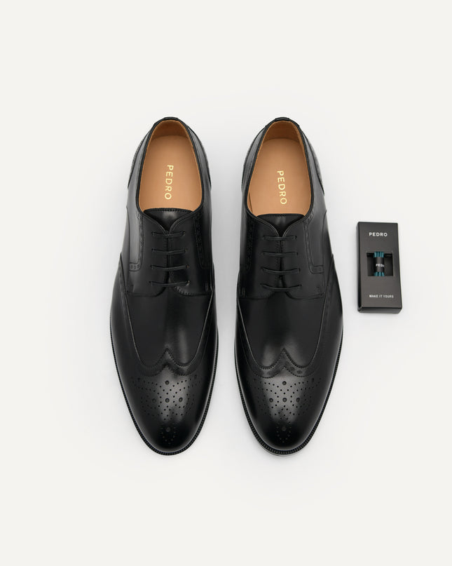 Leather Brougue Derby Shoes