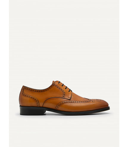 Leather Brougue Derby Shoes