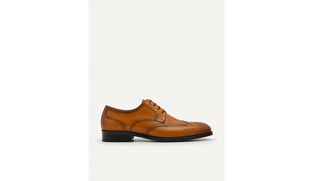 Leather Brougue Derby Shoes