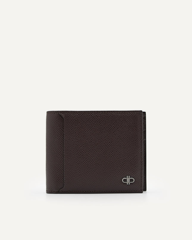 Embossed Leather Bi-Fold Wallet