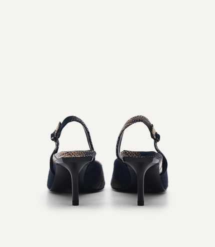 PEDRO Icon Leather Pointed Slingback Pumps