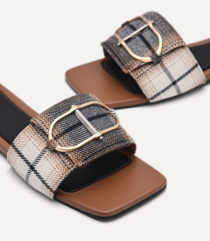 Jean Square Toe Sandals