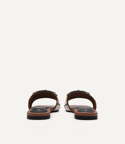 Jean Square Toe Sandals