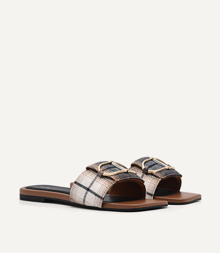 Jean Square Toe Sandals
