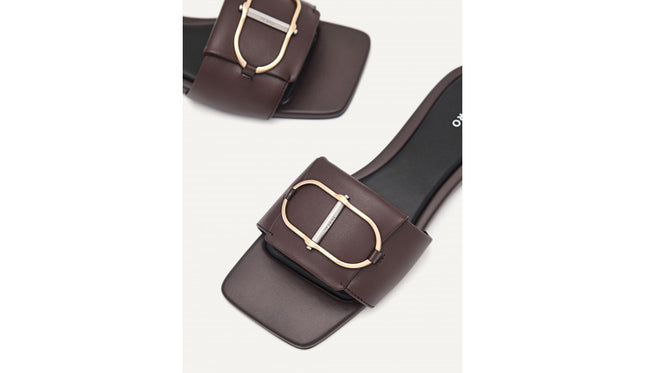 Jean Square Toe Sandals