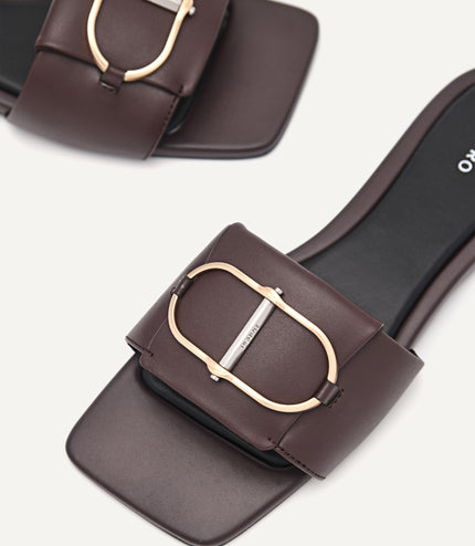 Jean Square Toe Sandals
