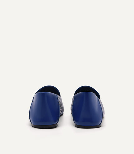 PEDRO Studio Kristen Leather Flats - Navy