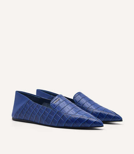 PEDRO Studio Kristen Leather Flats - Navy