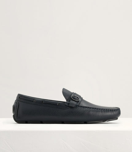 Buckled Leather Moccasins