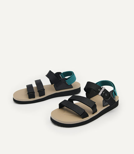 Nylon Strap "Barcode" Sports Sandals