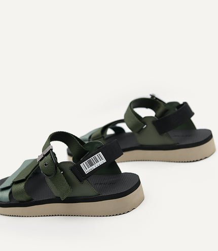 Nylon Strap "Barcode" Sports Sandals