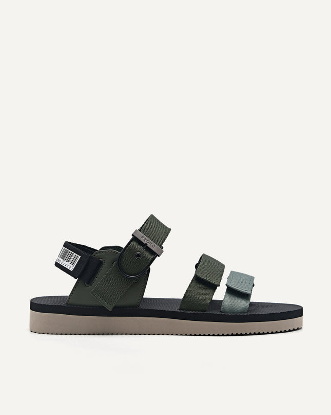 Nylon Strap "Barcode" Sports Sandals