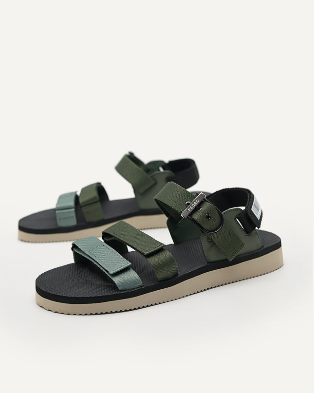 Nylon Strap "Barcode" Sports Sandals