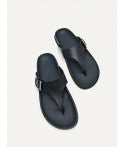 Synthetic Leather Thong Sandals