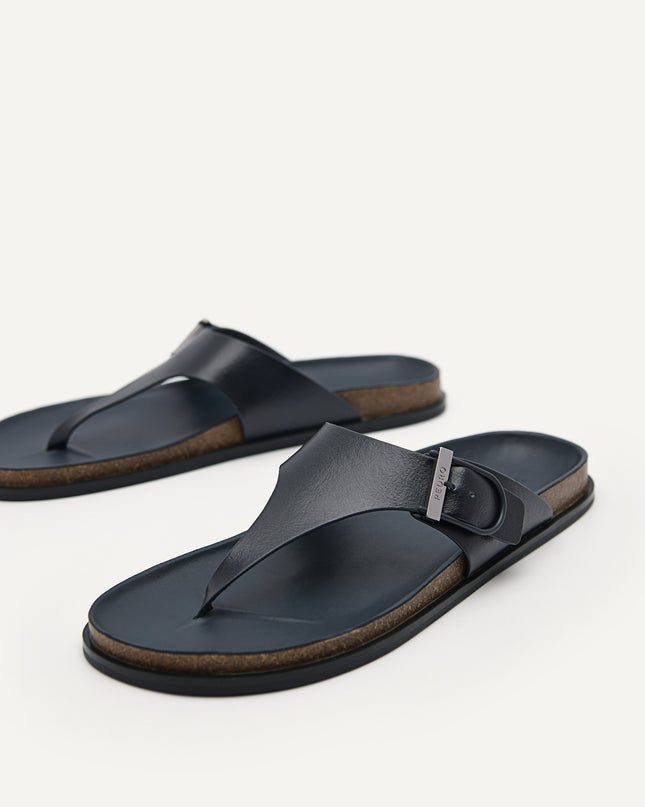 Synthetic Leather Thong Sandals