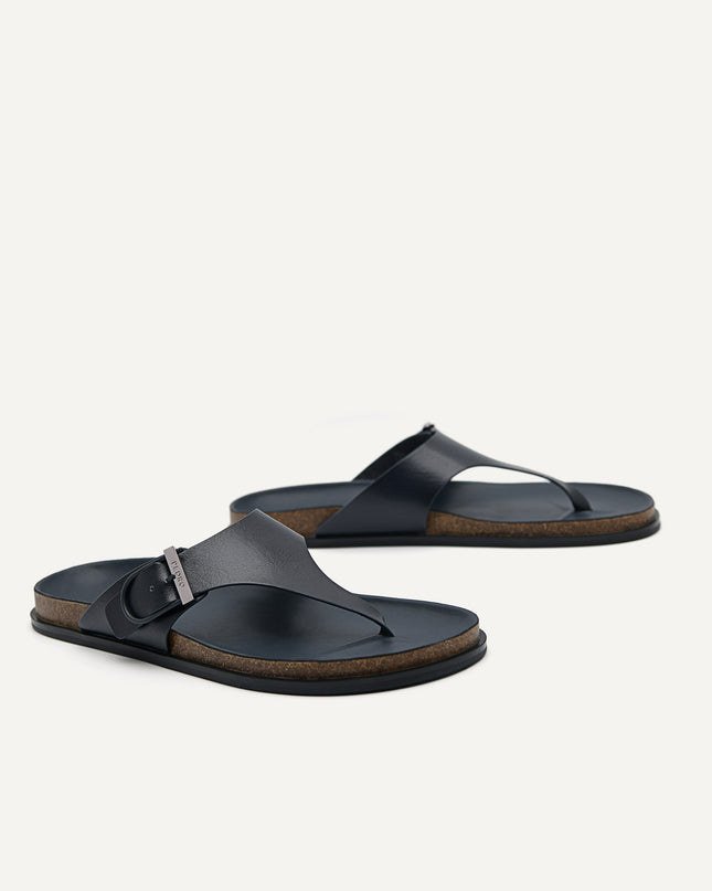 Synthetic Leather Thong Sandals