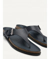 Synthetic Leather Thong Sandals