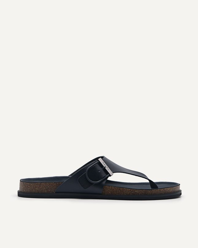 Synthetic Leather Thong Sandals