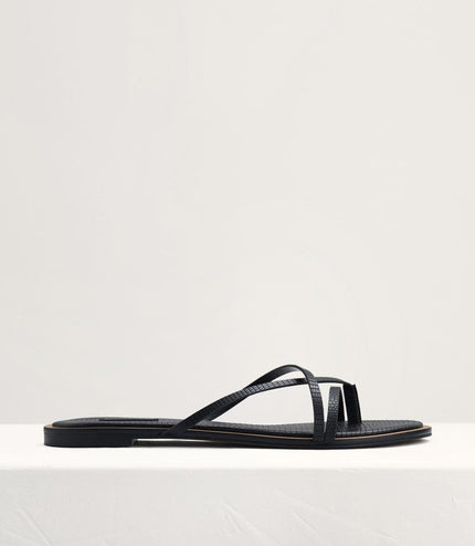 Lizard-Effect Sandals